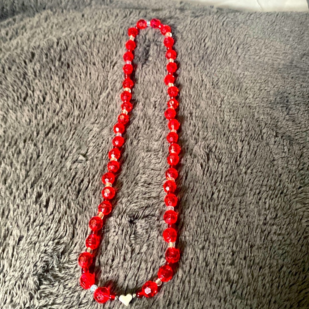 heart charm bundle both bracelet and necklace